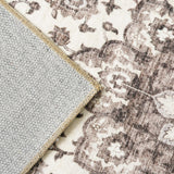 TOPRUUG Washable Oriental Area Rug - 12x15 Rugs for Living Room Soft Carpet for Bedroom Waterproof Floral Distressed Indoor Stain Resistant Non-Shedding Floor Carpets (Green, 12x15)