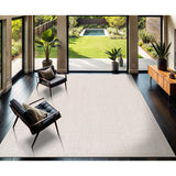 CAMILSON Easy Jute Rug 10x14, Indoor Outdoor Natural Color Fiber Area Rugs for Living Room Patio and Kitchen Rug Herringbone Woven Design Easy-Cleaning Washable Outside Carpet Alfombras 10 x 14