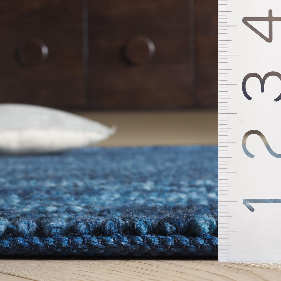 SAFAVIEH Area Rug 8x10 - Natura Collection - Large - Beige & Ivory, Handmade Wool Blend, Textured Design, Ideal for Living Room, Bedroom, Dining Space (NAT425B)