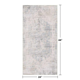 Neutral Living Room Rug - 10x14 Farmhouse Beige Brown Large Area Rug for Dining Room, Bedroom, Low Pile Lightweight Washable