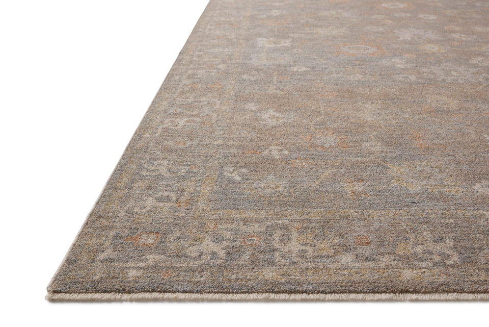 Loloi Chris Loves Julia Louisa Collection LOI-03 Taupe/Ivory 7'-10" x 10', .38" Pile Height, Area Rug