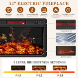 59'' Fireplace TV Stand with 3D Flame Electric Fireplace Heater, 34'' Tall Farmhouse TV Stand for 65 Inch TV, Entertainment Center TV Console with 2 Drawers, Sliding Barn Door for Living Room - White