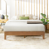 Mellow Naturalista Classic 12-Inch Solid Wood Platform Bed | Wooden Slats, No Box Spring Needed, Easy Assembly | Full, Espresso