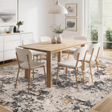 Area Rugs for Living Room: 12x15 Abstract Washable Rug Modern Neutral Large Soft Stain Resistant Non-Slip Backing Machine Table for Bedroom Dining Room Indoor Home Office Carpet - Gold Brown