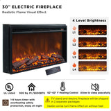 JXQTLINGMU Farmhouse Fireplace TV Stand for Up to 80 Inch TV, Entertainment Center with 30" Electric Fireplace for 65 75 Inch TV, 70" TV Stand with Storage Cabinet Drawer for Living Room (Off White)