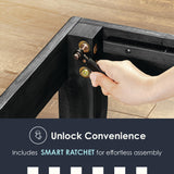 Mellow Naturalista Classic 12-Inch Solid Wood Platform Bed | Wooden Slats, No Box Spring Needed, Easy Assembly | Full, Espresso