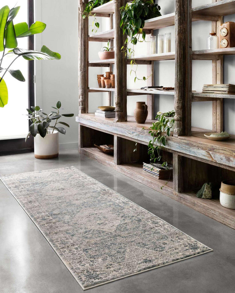 Loloi Teagan Collection TEA-03 Ivory/Sand 9'-9" x 13'-6" Area Rug, Large, Soft Neutral Rug, High-Traffic for Living Room, Bedroom, Home Office, Dining Area