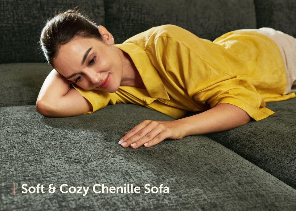 HONBAY Sectional Couch with Storage Seats, Modular Sectional Sofa with Storage Ottoman, U Shaped Sectional Couches for Living Room, Light Beige