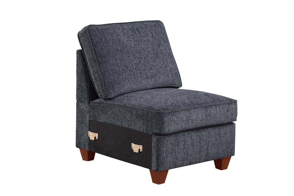 YOPTO 127" L-Shaped Sectional Couch with Movable Ottoman & 6 Throw Pillows,7 Seat Chenille Upholstered Sofa W/2 Cup Holder,USB Port & Hidden Storage Box,DIY Combination,for Living Room,Apartment,Beige