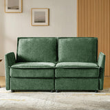 HULALA HOME 127'' Modular Sectional Sofa, Oversized U Shaped Couch with Storage Ottoman, Comfy Chenille Sofa with Deep Seat, 6 Seat Convertible Couches for Living Room, Beige