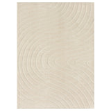 LUXE WEAVERS Modern Geometric Wave Cream 9x12 Area Rug