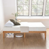 Mellow Naturalista Classic 12-Inch Solid Wood Platform Bed | Wooden Slats, No Box Spring Needed, Easy Assembly | Full, Espresso