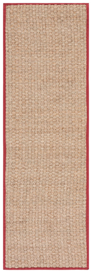SAFAVIEH Area Rug 8x10 - Natural Fiber Collection - Large - Natural & Beige, Seagrass, Basketweave Pattern (NF114A)