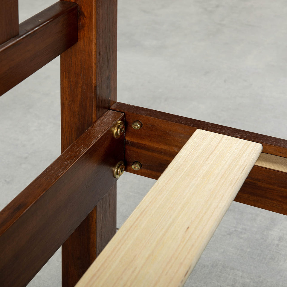 Mellow Naturalista Classic 12-Inch Solid Wood Platform Bed | Wooden Slats, No Box Spring Needed, Easy Assembly | Full, Espresso