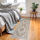 TOPRUUG Washable Oriental Area Rug - 12x15 Rugs for Living Room Soft Carpet for Bedroom Waterproof Floral Distressed Indoor Stain Resistant Non-Shedding Floor Carpets (Green, 12x15)