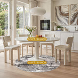 Area Rugs for Living Room: 12x15 Abstract Washable Rug Modern Neutral Large Soft Stain Resistant Non-Slip Backing Machine Table for Bedroom Dining Room Indoor Home Office Carpet - Gold Brown