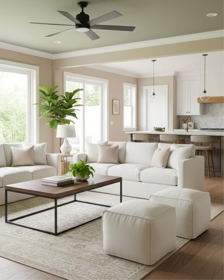 ZICOTO Beautiful Boucle Pouf Ottoman and Foot Rest - Elevate Your Living Room Decor with Lightweight Comfort and Charm - A Round Modern Foam Filled Foot Stool Perfect to Rest Your Feet