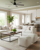 ZICOTO Beautiful Boucle Pouf Ottoman and Foot Rest - Elevate Your Living Room Decor with Lightweight Comfort and Charm - A Round Modern Foam Filled Foot Stool Perfect to Rest Your Feet