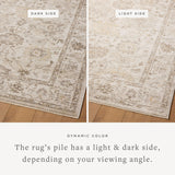 Loloi Magnolia Home by Joanna Gaines Pace Collection PAC-01 Natural/Stone 9'-6" x 12'-3" Area Rug