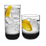 Libbey Ascent Tumbler and Rocks Drinking Glasses Set of 16, Glass Drinking Glasses with Curvature, Versatile Glassware Set for Parties and More