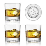 Triplorare Whiskey Glasses Set of 6, 11 OZ Old-Fashioned, Rum & Scotch Glasses