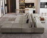 Belffin Modular Sectional Sofa with Ottomans Velvet Reversible Sleeper Chaise Bed Storage Seat Black