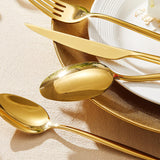 KINGSTONE Silverware Set, 60-Piece Flatware Set Cutlery Set Premium 18/10 Stainless Steel, Tableware Include Forks Knives Spoons for Home Kitchen Restaurant Wedding, Dishwasher Safe