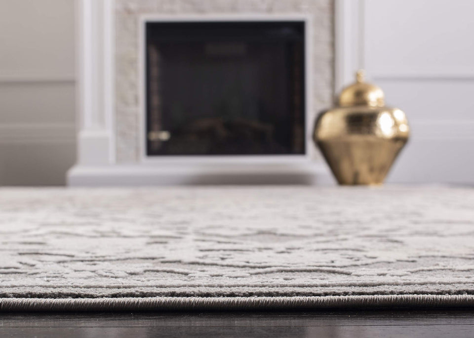 SAFAVIEH Area Rug 9x12 - Reflection Collection - Large - Cream & Ivory, Non-Shedding & Easy Cleaning, Ideal for Living Room, Bedroom, Dining Space (RFT665D)