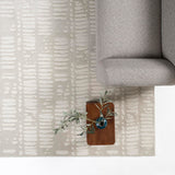 Revival Rugs Shell 5'3"x7'10" Washable Area Rug for Living Room Bedroom - 100% Recycled Oeko-TEX Certified, Medium Pile, Beige, Cream