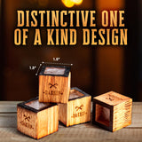 Oaksip The Original Charred Wooden Bourbon Drinking Glass | Charred Old Fashioned Glass | Bourbon Gifts for Men, Dad, or Brother | Whiskey Gifts