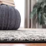 SAFAVIEH Evoke Collection Area Rug - 9' x 12', Ivory & Taupe, Oriental Distressed Design, Non-Shedding & Easy Care, Ideal for High Traffic Areas in Living Room, Bedroom (EVK256E)