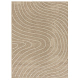 LUXE WEAVERS Modern Geometric Wave Cream 9x12 Area Rug