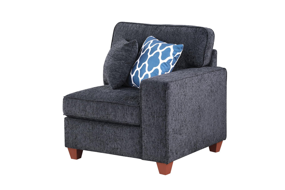 YOPTO 127" L-Shaped Sectional Couch with Movable Ottoman & 6 Throw Pillows,7 Seat Chenille Upholstered Sofa W/2 Cup Holder,USB Port & Hidden Storage Box,DIY Combination,for Living Room,Apartment,Beige