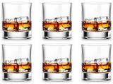 LUXU Whiskey Glasses-Premium 11 OZ Scotch Glass Set of 6 /Old Fashioned Whiskey Glasses/Style Glassware for Bourbon/Rum glass,Clear