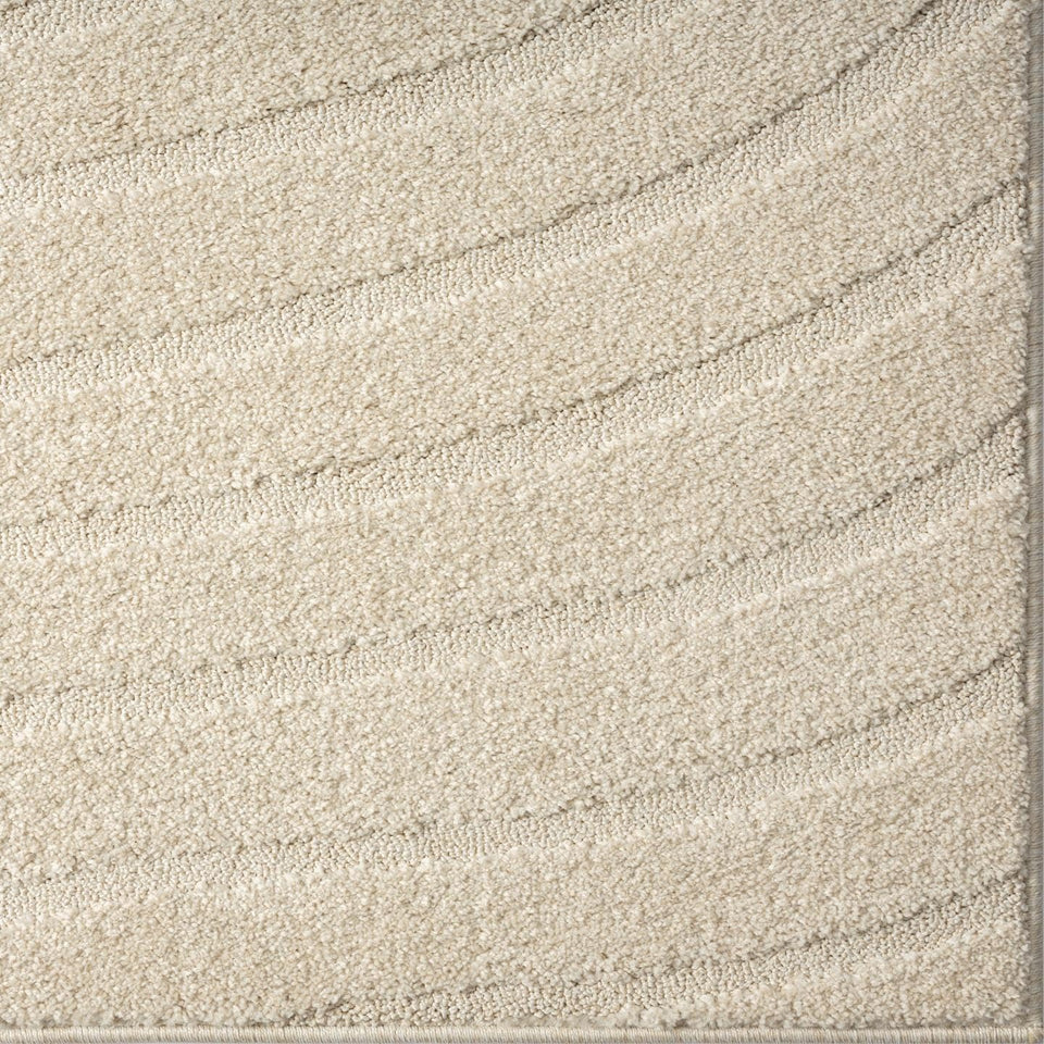 LUXE WEAVERS Modern Geometric Wave Cream 9x12 Area Rug
