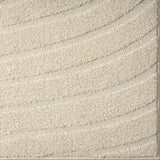 LUXE WEAVERS Modern Geometric Wave Cream 9x12 Area Rug