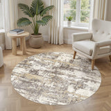Area Rugs for Living Room: 12x15 Abstract Washable Rug Modern Neutral Large Soft Stain Resistant Non-Slip Backing Machine Table for Bedroom Dining Room Indoor Home Office Carpet - Gold Brown