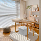 AmasSmile Storage Ottoman Folding Foot Rest Stool, Leather Footstool Bench, Short Ottoman Stool, Storage Foot Rest Store, Books (Black, 17" D x 13" W x 13" H)