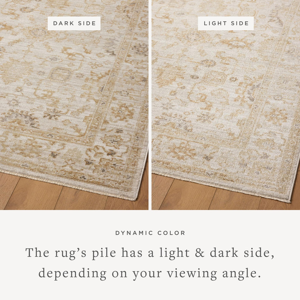Loloi Magnolia Home by Joanna Gaines Pace Collection PAC-01 Natural/Stone 9'-6" x 12'-3" Area Rug