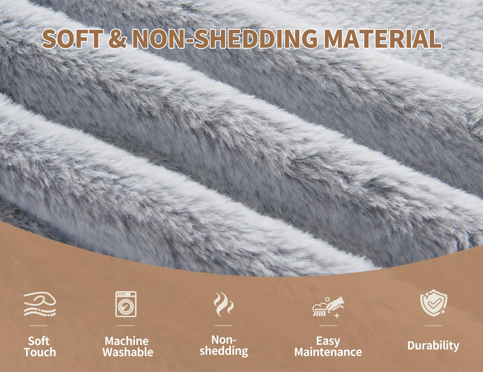 Round Ottoman Foot Rest for Couch 20"x15" Foot Stool Ottoman Pouf with Foam Chunk Filling Small Ottomans Foot Stools Poufs for Living Room Dark Grey Poof Hassocks and Ottomans Soft Foot Rest for Chair