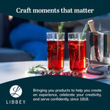 Libbey Ascent Tumbler and Rocks Drinking Glasses Set of 16, Glass Drinking Glasses with Curvature, Versatile Glassware Set for Parties and More