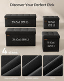 SONGMICS MAZIE Collection - 43 Inches Folding Storage Ottoman Bench, Ottoman Foot Rest, End of Bed Bench, Storage Chest, Load 660 lb, for Living Room, Bedroom, Entryway, Dark Gray ULSF77K