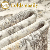 Area Rugs for Living Room: 12x15 Abstract Washable Rug Modern Neutral Large Soft Stain Resistant Non-Slip Backing Machine Table for Bedroom Dining Room Indoor Home Office Carpet - Gold Brown