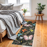 TOPRUUG Washable Oriental Area Rug - 12x15 Rugs for Living Room Soft Carpet for Bedroom Waterproof Floral Distressed Indoor Stain Resistant Non-Shedding Floor Carpets (Green, 12x15)