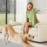 Vesgantti 142" U Shaped Sectional Couch, Comfy Cloud Modular Sectional Sofa with 2 Ottoman Deep Seat Chenille Modern Cloud Sofa, Modular Sofas for Living Room, Bedroom and Apartment, Beige