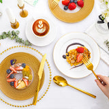 KINGSTONE Silverware Set, 60-Piece Forged Flatware Set Cutlery Set Premium Stainless Steel, Service for 12, for Kitchen, Home, Wedding, Party, Mirror Polished and Dishwasher Safe