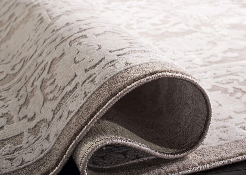 SAFAVIEH Area Rug 9x12 - Reflection Collection - Large - Cream & Ivory, Non-Shedding & Easy Cleaning, Ideal for Living Room, Bedroom, Dining Space (RFT665D)