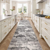 Area Rugs for Living Room: 12x15 Abstract Washable Rug Modern Neutral Large Soft Stain Resistant Non-Slip Backing Machine Table for Bedroom Dining Room Indoor Home Office Carpet - Gold Brown