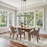 12x15 Area Rug for Living Room – Large Modern Neutral Abstract Thin Washable Carpet, Soft Low Pile Non-Slip Stain-Resistant for Bedroom Dining Room Home Office (Beige Grey)