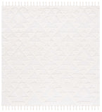 SAFAVIEH Area Rug 8x10 - Moroccan Tassel Shag Collection - Large - Ivory & Brown, Boho Design, Non-Shedding & Easy Cleaning, Plush Pile, Ideal for Living Room, Bedroom, Dining Space (MTS688A)